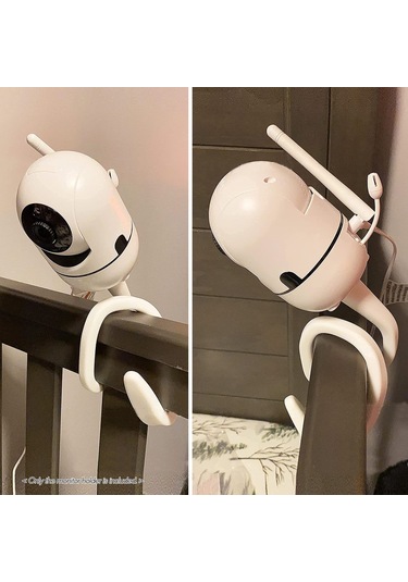 Evrensel Bebek Monitörü Tutucu, Bebek Karyolası İçin 1/4 İnç Vida İle Çok Amaçlı Dönme Montajı, Çoğu Monitör İçin