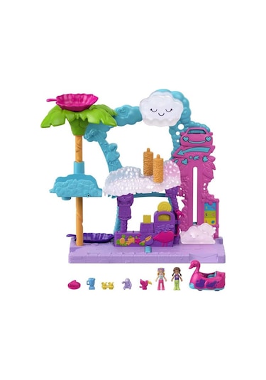 Polly Pocket Flamingo Araba Su Eğlencesi Seti HHJ05