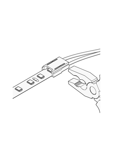 Geniled Şerit İçin Konnektör 10mm 2pın 7mm Kablulu 216363562 Kırmızı