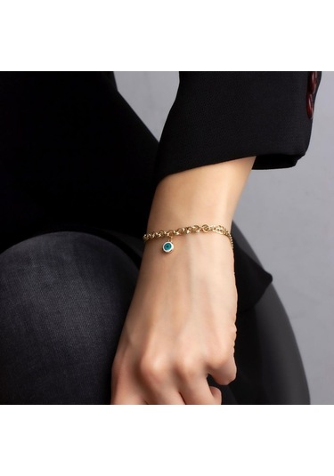 Altın Nazar Bileklik BL0028 Sarı Altın