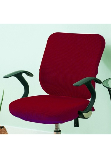 Homyl Bilgisayar Koltuğu Kılıfı Dönen Sandalye Kırmızı Kırmızı