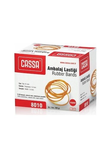 Cassa 8010 Ambalaj Lastiği %100 Kauçuk 200 Gr Midi