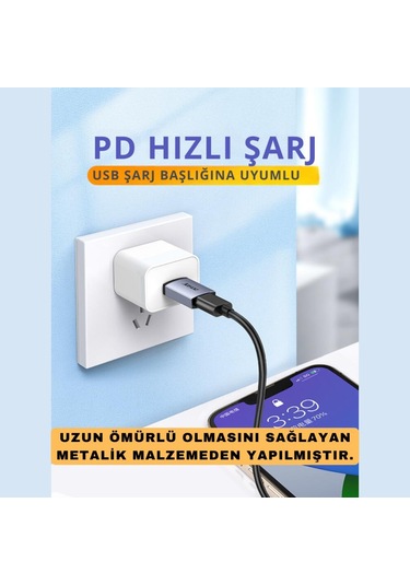 Coofbe Jasoz Usb 3.1 To Type-c Dönüstürücü Adaptör Mini Otg 10gbps Veri Aktarım Usb Dönüştürücü