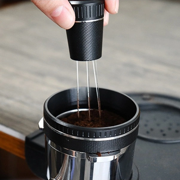 Fortunelane Alüminyum Kahve Toz Toplama Halka, 6 Magnetlı, Kayma Engelleme, 54mm Gümüş, Delonghi/donlim/breville Uyumlu Gümüş