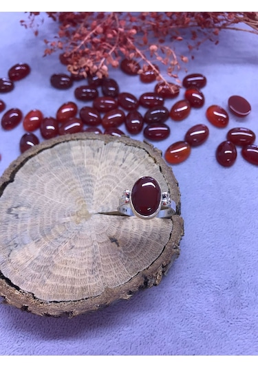 Nsa Gümüş Akik Taşlı Gümüş Yüzük 925 Ayar (512653998)