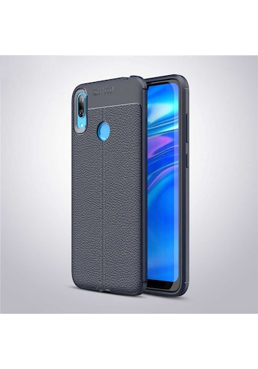 Huawei Y7 Prime 2019 Kilif Deri Tarzi Niss Silikon Case 357682757