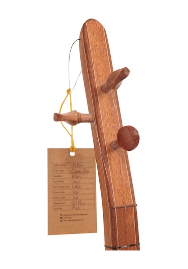 Telli Çalgı Yapım Uzun Sap Oyma Dut Damla Kopuz 32 Tekne Profesyonel Bağlama