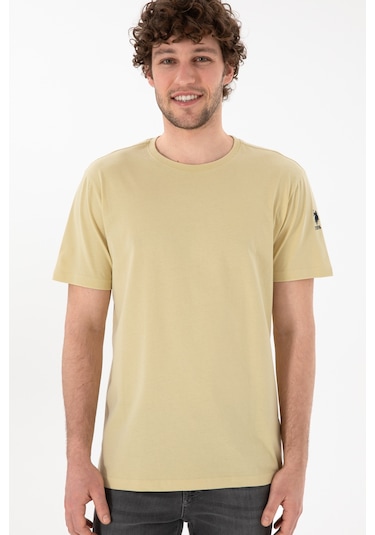 U.S. Polo Assn. Erkek Regular Fit Bisiklet Yaka Açık Haki Basic Tişört 50305985-VR183 U.S. Polo Assn. Erkek Regular Fit Bisiklet Yaka Açık Haki Basic Tişört 50305985-VR183