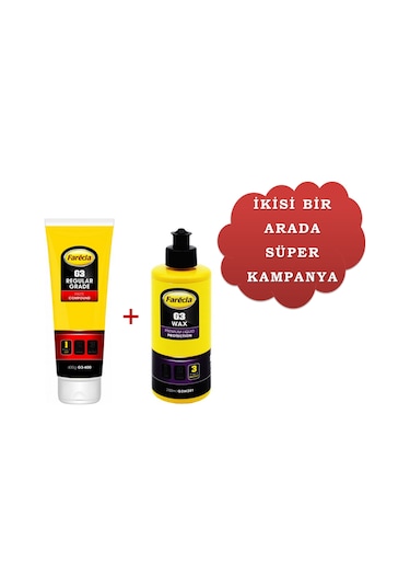 Farecla G3 Sıvı Pasta 400 Gr ve Farecla G3 Wax Cila 250 Ml