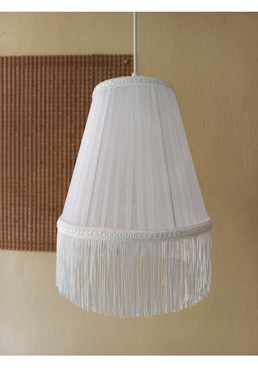 N-60 Beyaz Organze Yatak Odası Çocuk Ve Bebek Odası Avize Beyaz Beyaz