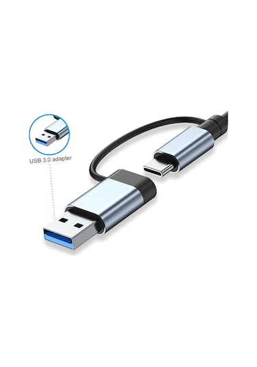 Maxgo 3011 7 In 1 Usb/type-c To Usb A Usb C-usb 2.0/3.0 Çevirici Adaptör 7 Port Çoklayıcı Usb Hub