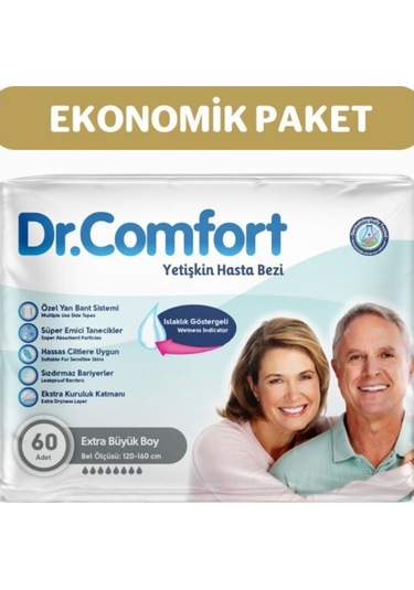 Yetişkin Bel Bağlamalı Hasta Bezi Ekstra Large 60 Adet L