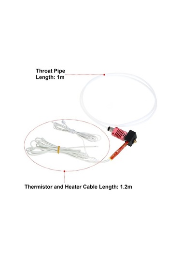 Moly 3d Yazıcı Mk10 Ekstruder Seti, 24v 50w Isıtıcı, Termistör Ve Teflon Boru, X5sa/x5sa Pro/xy-2pro Uyumlu