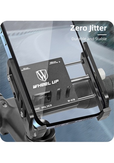 Jokmae Bisiklet Telefon Tutucu Ayarlanabilir Alüminyum Alaşım Siyah Çok Renkli