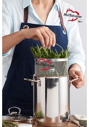 Karaca  Mutfaksever İndüksiyon Tabanlı Çelik Kuşkonmaz Tencere