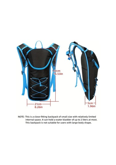 Xuweiwei Siyah Hafif Nefes Alabilir Outdoor Sırt Çantası Koşu Dağ Yürüyüşü İçin Siyah