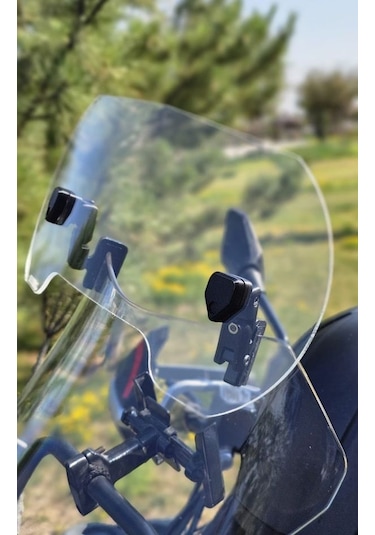 Deflektör Rüzgar Saptırıcı Siperlik Şeffaf Motor Camı Cam Uzatma Model 3