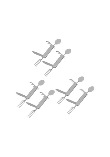 Set Açık Hava Çok Amaçlı Sofra Takımı Gümüş Takım Kamp Pişirme Takımı Çatal Bıçak Takımı Kamp Gereçleri Yemek Takımı Çatal Bıçak Takımı Servis Gereçleri Kaşık Kepçeler Kamp Malzemeleri Paslanmaz Çelik 2 Adet 3 Diğer