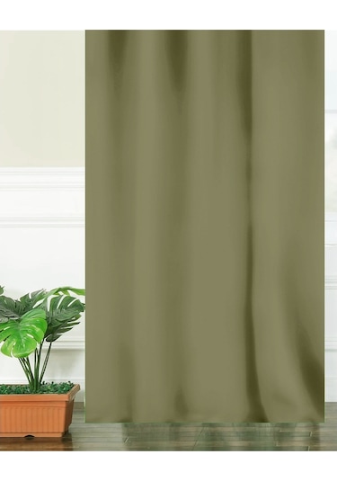 Taç Soft Yağ Yeşili Fon Perde Yeşil