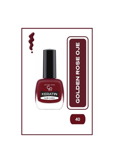Golden Rose Keratin Nail Color Oje No:40