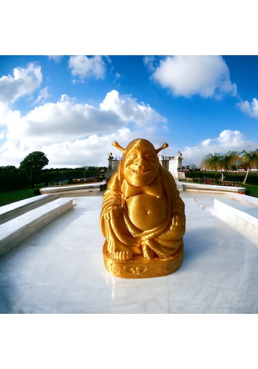 Shrek Buddha Altın Renk