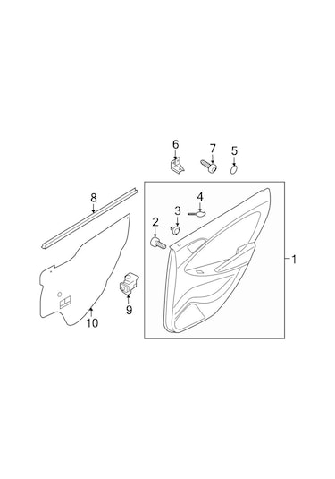 Hyundai Verna Sonata İçin 1x Araba Kapı İç Kolu Vida Kapağı