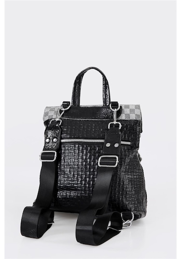 Ççs 17368 Kadın Omuz Ve Sırt Çantası Siyah