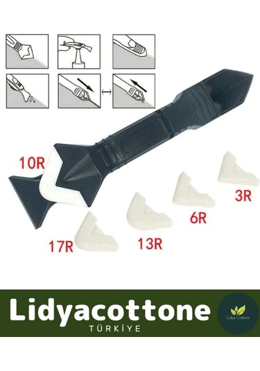 Fayans Derz Dolgu Silikon Kazıyıcı Sıyırıcı Sıyırıcı Doğrayıcı Uygulayıcı 3 İn 1 Aparat Mutfak Banyo