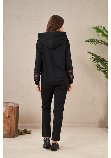 Pjs 23573 Kadın Kapüşonlu Eşofman Takım 001