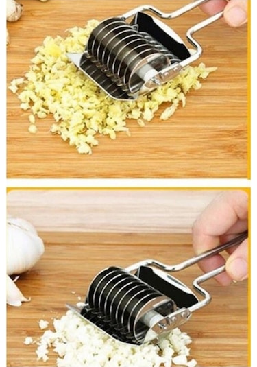 Paslanmaz Çelik Hamur Kesme Aparatı Metal Saplı