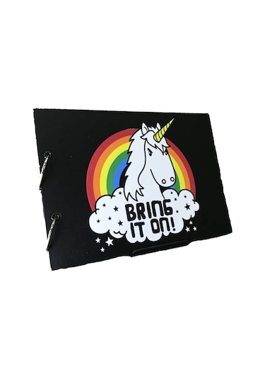 27 x 19 CM Unicorn Bring it On Kendin Yap Fotoğraf Albümü