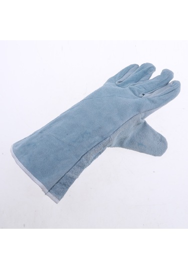 Homyl Dana Derisi Kaynak Eldiveni Koruyucu Eldiven Kaynakçı 30cm-gri