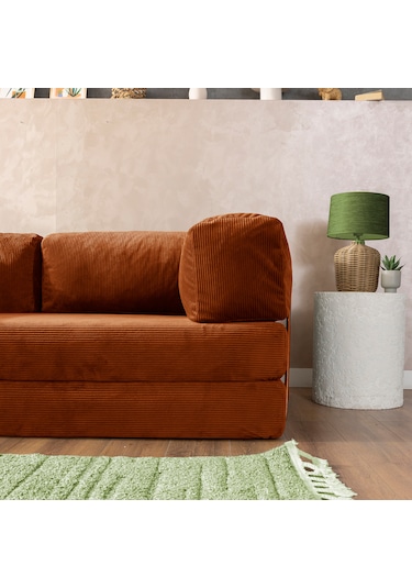 Argimo Godila Çok Amaçlı Sofa Çift Kişilik Yatak Koltuk Turuncu