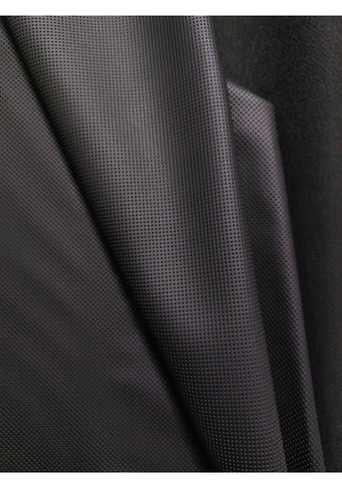 Siyah Delikli Suni Deri Tavan Oto Döşeme Mobilya Çanta Direksiyon Kılıfı