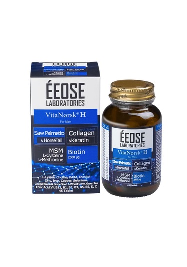 Eeose Vitanorsk H for Men Saw Palmetto & Kolajen  Keratin & MSM Takviye Edici Gıda 45 Tablet