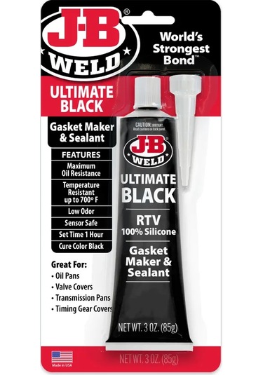 Jb Weld Ultimate Siyah Silikon 3oz Siyah Sıvı Conta