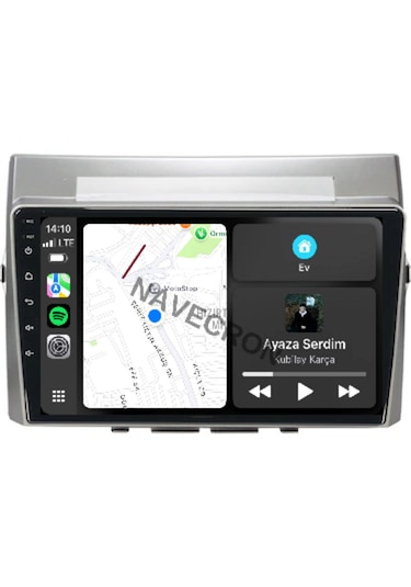 Toyota Verso 2006-08 9" Uyumlu Androıd Multimedya Gerçek 2/32 Kablosuz Carplay Geri Görüş Kameralı 9"
