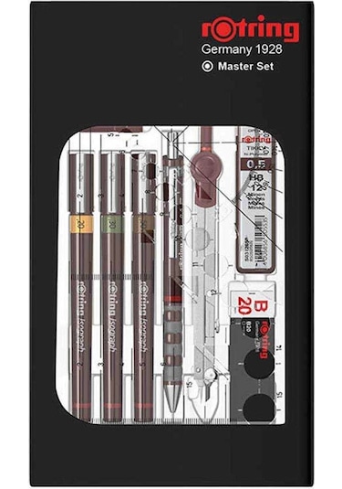 Rotring Rapido Takımı Isograf Kolej Set 3'lü Takım Pergelli