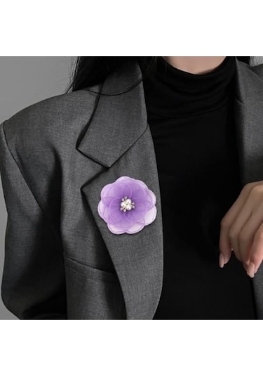 Novahub Kırmızı Kamelya Şekli Broş El Yapımı Küçük Çiçek Dıy Pin Sahte İnciler Rhinestones Çiçek Rozeti Yaka Ayakkabı Çanta Giyim Aksesuarları Kırmızı Kırmızı