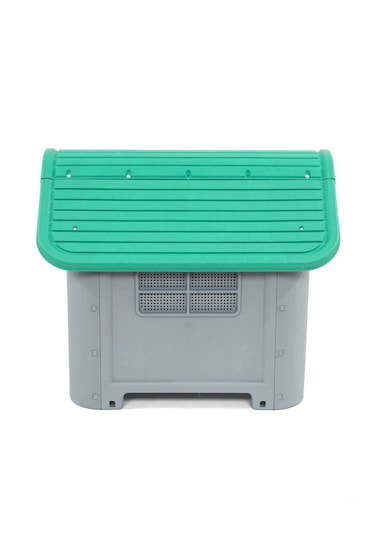 Missidea Brave Paws Plastik Köpek Kulübesi 85x71x66 Cm Yeşil