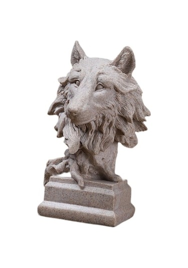 Lijinxu Hayvan Heykel Yenilik Kitaplık Oturma Odası Dolabı Kurt