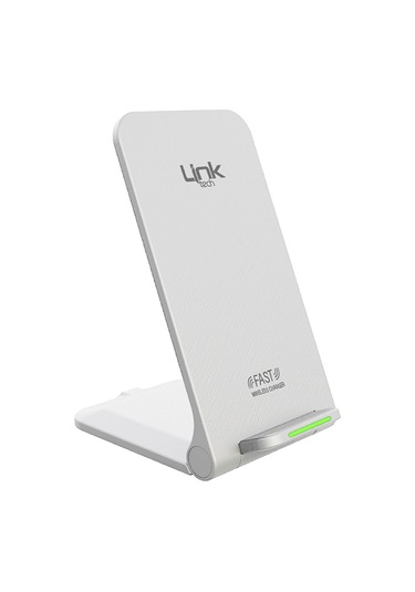 LinkTech W515 15W Katlanabilir Kablosuz Şarj Standı Beyaz