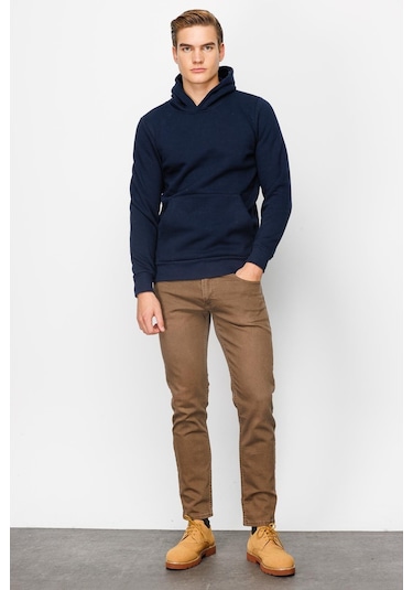 Igs İgs Standart Kapüşonlu Erkek Sweatshirt Lacivert