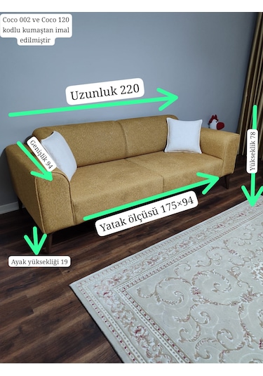 Polo Koltuk Takımı Sarı