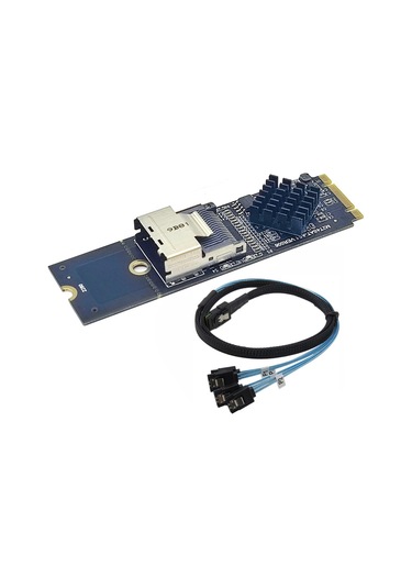 M.2 Nvme İle Sff 8087 Adaptör Kartı Genişleme Kartı Mini Sa36pın/sata Sabit Disk Adaptörü İle Depolama Kapasitesini Genişletin