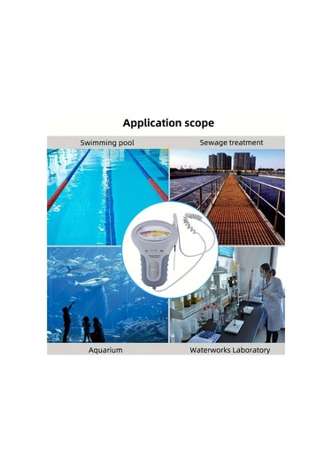 Xuweiwei Cloud Prime 2li 1 Arada Ph Ve Klor Ölçer Havuz Akvaryum Su Test Cihazı Pc101 Pilsiz