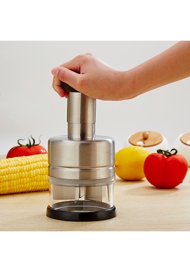 Sones Paslanmaz Çelik Sebze Kesici Mutfak Aletleri Soğan Presi Sarımsak Presi
