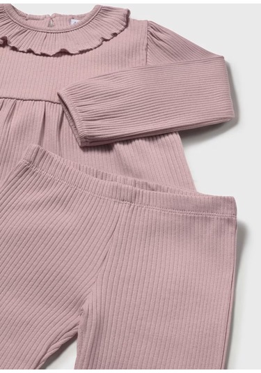 Mayoral Kız Bebek Pantolon Yelek Takım 2593 Pudra