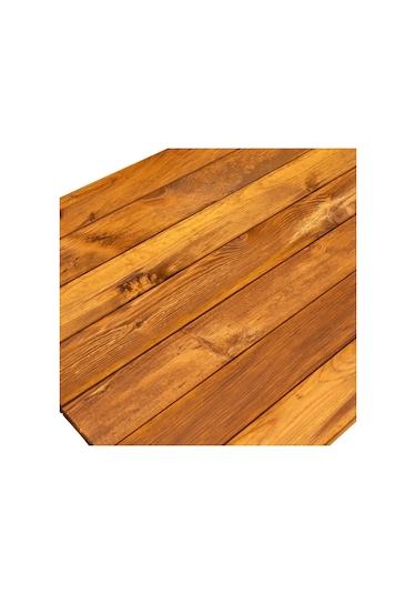 Ahşap Bahçe Masası Yemek Masası 110x63 Cm Kahverengi