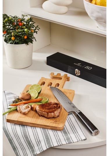 Karaca 50. Yıl İmza Koleksiyonu x Damascus Santoku Bıçağı